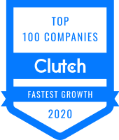Clutch top 100 companies fastest growth 2020 logo
